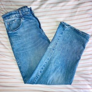 Old Navy Extra High-Waisted Light-Wash Wide-Leg Jeans sz 12